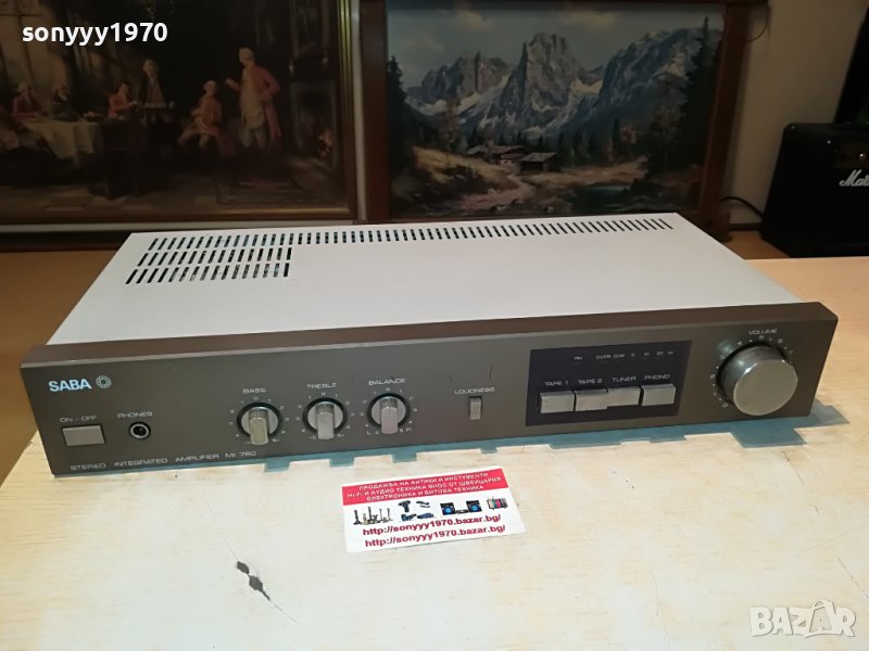 SABA MI 780 STEREO AMPLIFIER-ВНОС GERMANY 0806221937, снимка 1