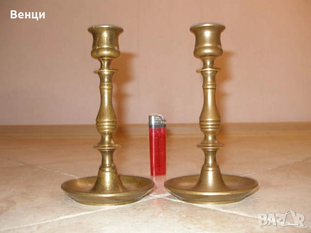 Месингови Свещници, снимка 1