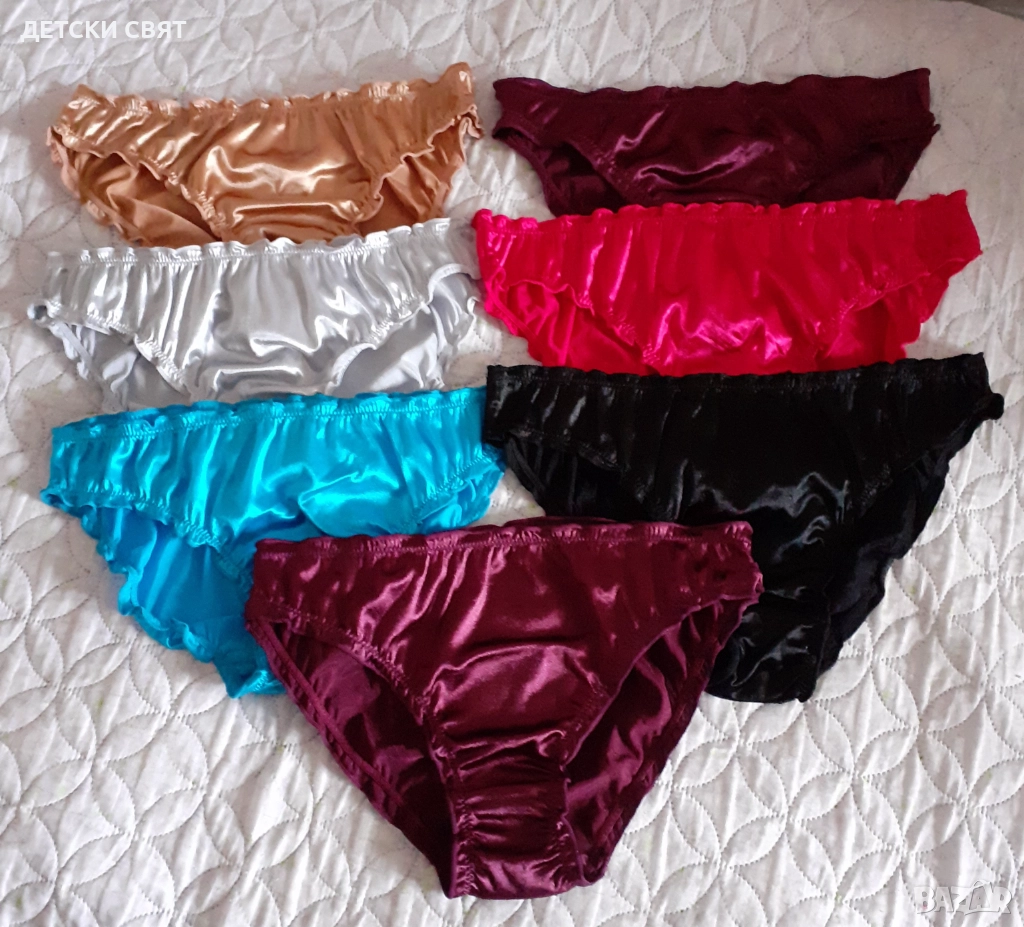 Дамски бикини от сатен , снимка 1