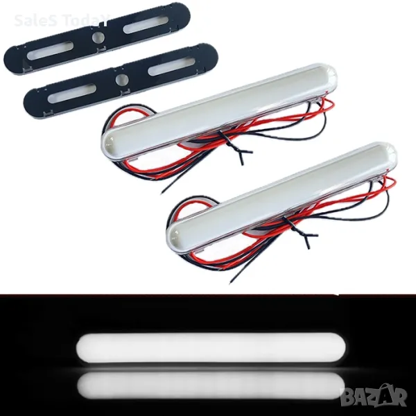 Диоден габарит за мотор, джип, камион, автомобил, Габарити, бял, снимка 1