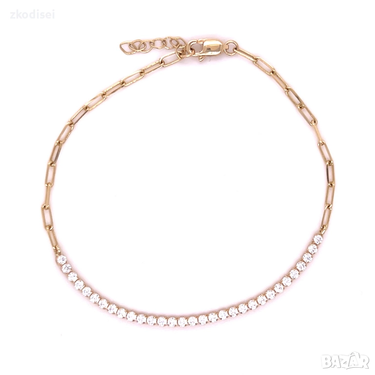 Златна дамска гривна 1,83гр. 19,0см. 14кр. проба:585 модел:36338-6, снимка 1