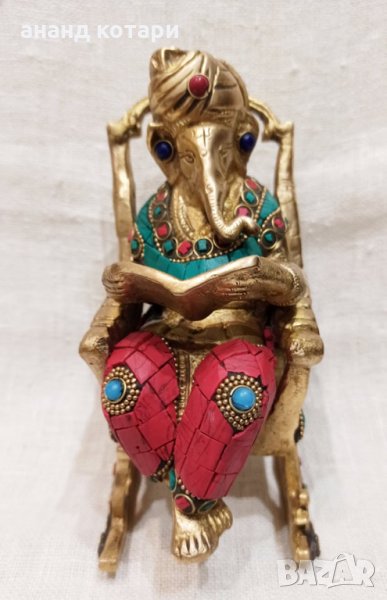 Ганеша- месинг и корал, снимка 1