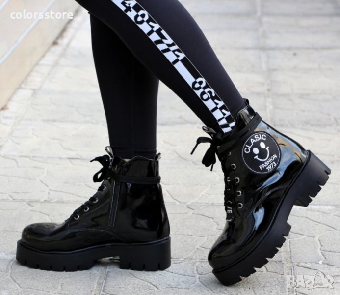 Равни боти - черни - SM3, снимка 1