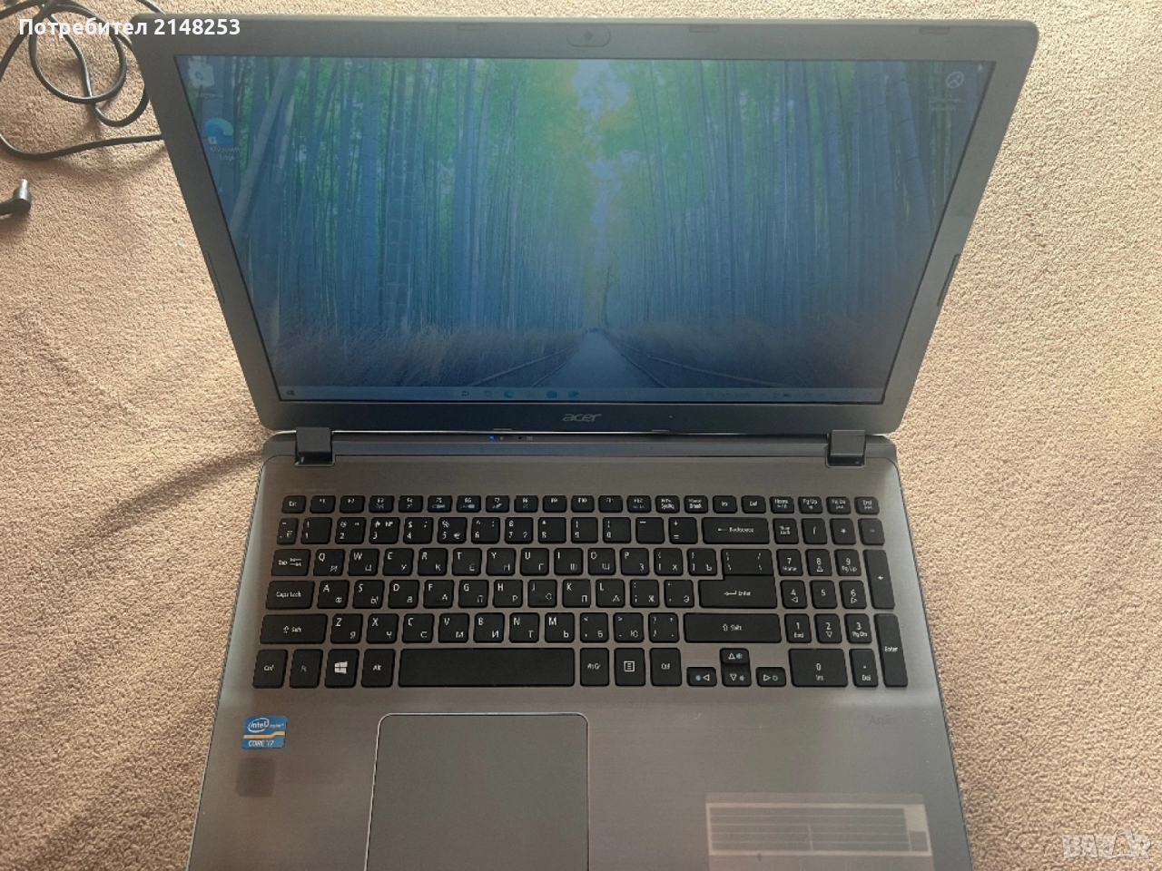 Acer Aspire V5-572G-Core i7 3537U/12 ГБ/NVIDIA 4ГБ/500 Гб SSD, снимка 1