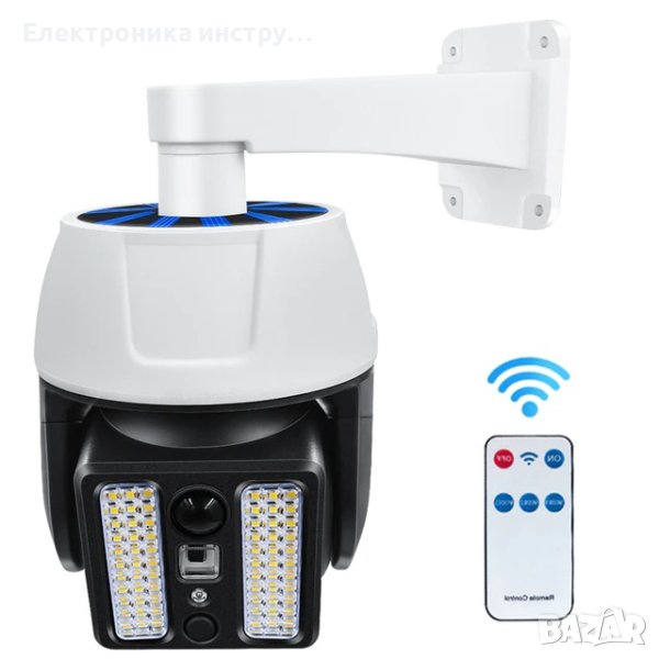 Соларна лампа - Фалшива охранителна камера със сензор за движение, снимка 1