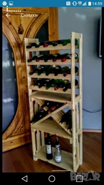 Стелаж за вино-комбиниран, снимка 1