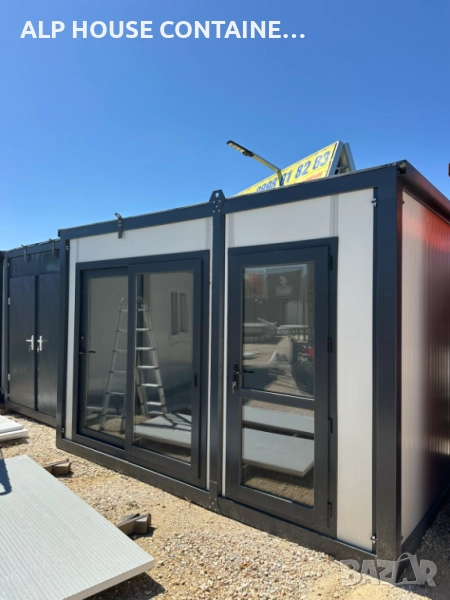 Контейнер бръснарница | Жилищен контейнер, Модулен контейнер, Строителен контейнер, Офис, Магазин, снимка 1