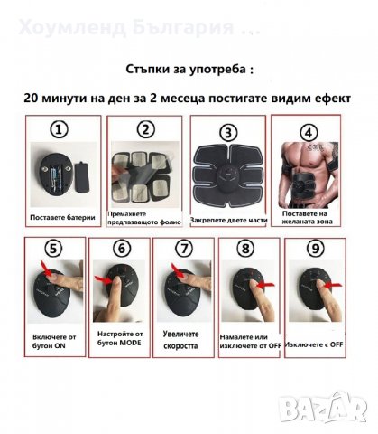 Фитнес стимулатори за изгаряне на мазнини и оформяне на мускули, снимка 3 - Фитнес уреди - 31725650