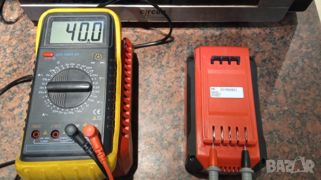 Батерия и зарядно Necht-40v., снимка 4 - Резервни части за машини - 52939227