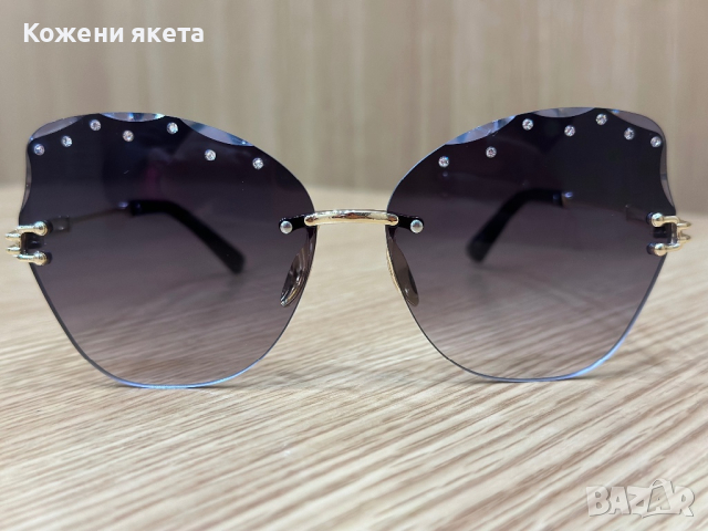 Слънчеви очила с нежни блестящи камъчета, снимка 2 - Слънчеви и диоптрични очила - 44529168