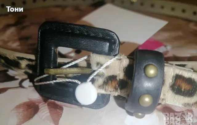 Тигров Дамски Колан Изцяло от Естествен Косъм Нов 100см., снимка 9 - Колани - 47583011