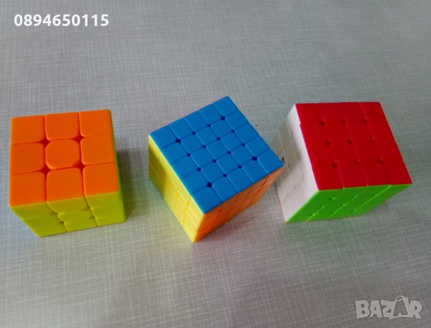 Класическо кубче Рубик 3х3х3 и 4х4х4  5х5х5  подарък за дете, снимка 1 - Пъзели - 24143199