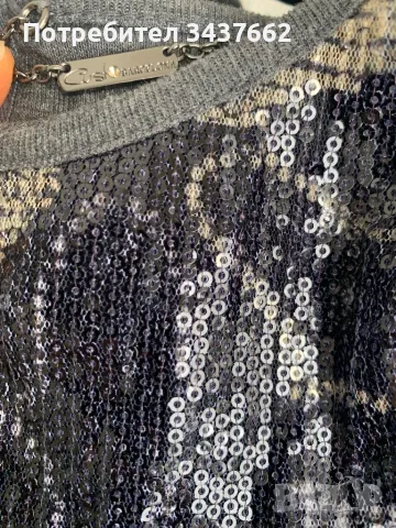 Топ пайети  Custo  Barcelona , снимка 4 - Корсети, бюстиета, топове - 49607394