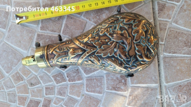 Барутница 6, пушка, пищов, пистолет, снимка 2 - Антикварни и старинни предмети - 53262086