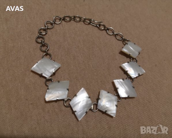 Нова седефена гривна с верижка , снимка 2 - Гривни - 36694419