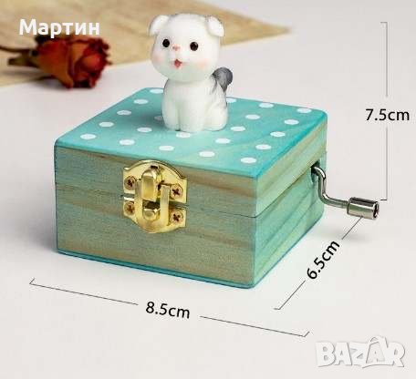 Музикална кутия с котка заек куче - Чисто нови, снимка 8 - Музикални играчки - 38098952