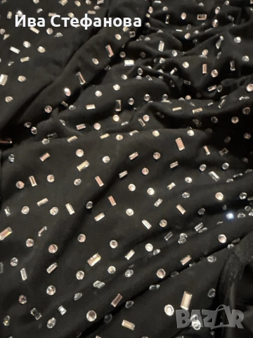 Нова блестяща празнична парти официална коктейлна рокля  с кристали диаманти, снимка 6 - Рокли - 52794512