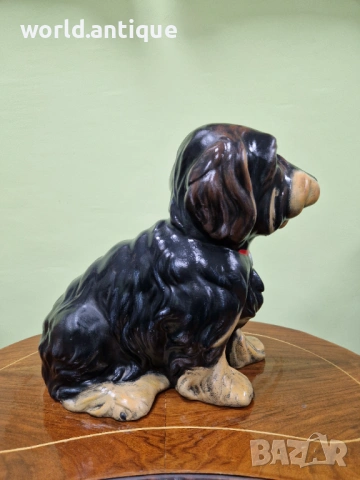 Страхотна антикварна немска керамична авторска фигура статуетка , снимка 6 - Статуетки - 53214303