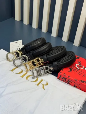 колани от естествена кожа в кутия 2см christian dior 