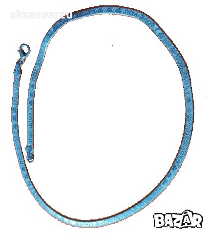 Ново колие медальон метална плоска верижка Love You модни бижута за подарък за Свети Валентин медаль, снимка 4 - Колиета, медальони, синджири - 38330902