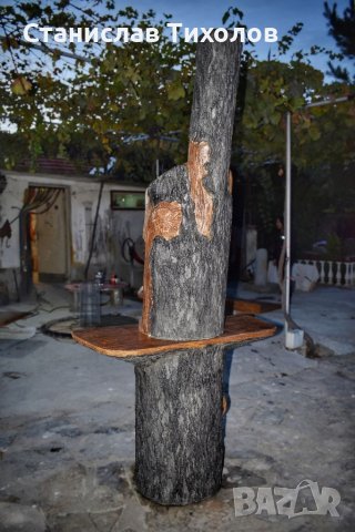 Градинско барбекю от щампован бетон имитация на дърво, снимка 9 - Барбекюта - 38585340