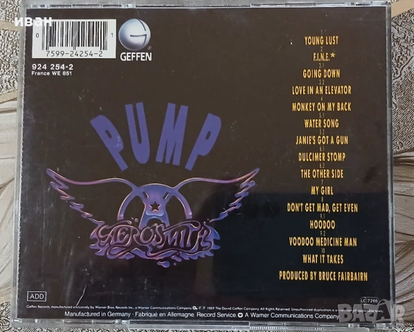 Aerosmith – Pump, снимка 2 - CD дискове - 54083611