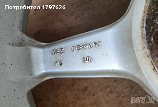 Джанти AEZ 17 5x120, снимка 9 - Гуми и джанти - 49708424