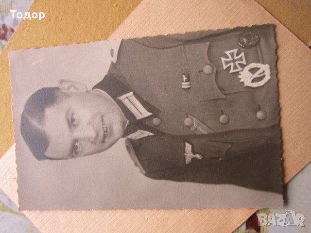 Стара снимка немски офицер генерал 3 Райх, снимка 3 - Колекции - 29431467