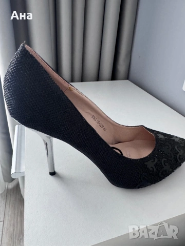 Обувки с интересни елементи, снимка 3 - Дамски обувки на ток - 53907139