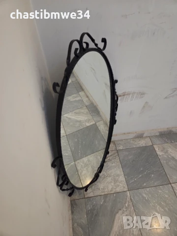 Огледало в рамка от ковано желязо, снимка 2 - Други - 51320877