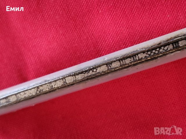 Антикварен сребърен джобен нож 1887г., снимка 4 - Колекции - 40286419