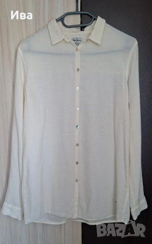 Оригинална риза от лен Pepe Jeans