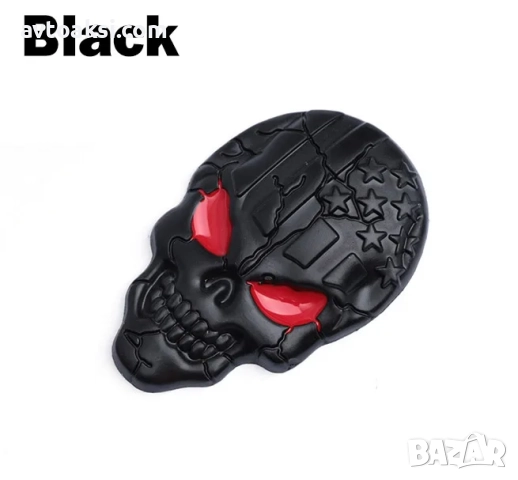 3D Метална емблема Череп 5-цвята, снимка 6 - Аксесоари и консумативи - 52083511