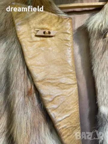 Елек естествен косъм и кожа, снимка 2 - Елеци - 47842556