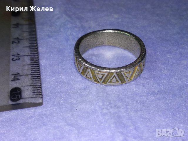 СТАРИНЕН РЕТРО ОРНАМЕНТИРАН СРЕБЪРЕН ПРЪСТЕН ХАЛКА ОКСИДИРАНО СРЕБРО925 АНГЛИЯ РЪЧНА ИЗРАБОТКА 39913, снимка 13 - Антикварни и старинни предмети - 42613980