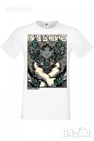 Мъжка тениска Demon Slayer Hashibira Inosuke,Анимация,игра,Празник,Повод,, снимка 2 - Тениски - 38075490