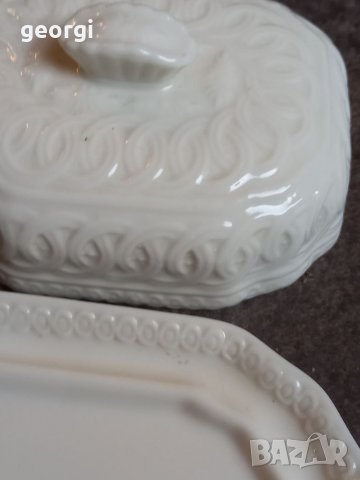 Античен немски порцеланов съд за масло  30/2, снимка 4 - Аксесоари за кухня - 38658616