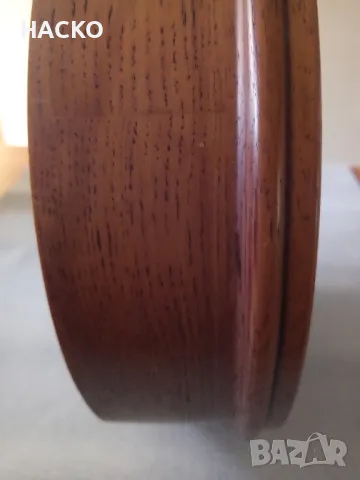 ПРОМО ЦЕНА Стенен Часовник с Кварцов Механизъм от Масивен Махагон Произход Холандия, снимка 6 - Стенни часовници - 47673731