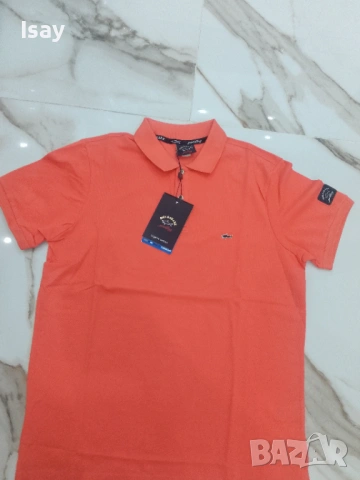 Мъжка тениска Паул Шарк в оранжев цвят Л последен размер 