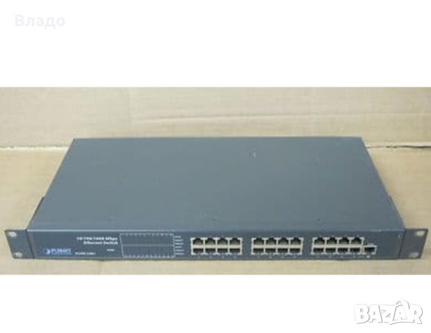 Planet Switch 10/100/1000Mb(със допълнителна карта)  24 port ethernet FGSW-2401, снимка 1 - Суичове - 44501366