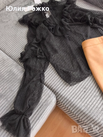 Мрежеста блуза от MNG, снимка 6 - Блузи с дълъг ръкав и пуловери - 51785713