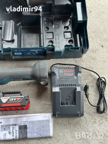 BOSCH GWS 18V-10 SC Made in Germany, снимка 7 - Ъглошлайфи - 52677021