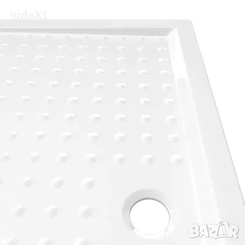 vidaXL Душ корито с точки, бяло, 80x120x4 см, ABS, снимка 6 - Душ кабини и вани - 56146079