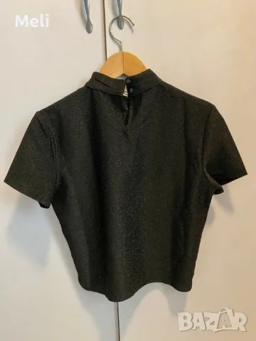 блуза с блестящ ефект терранова м размер, снимка 2 - Блузи с дълъг ръкав и пуловери - 47514482