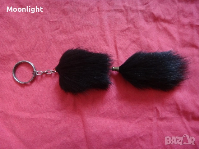 Ретро ключодържател/аксесоар/висулка от естествен косъм