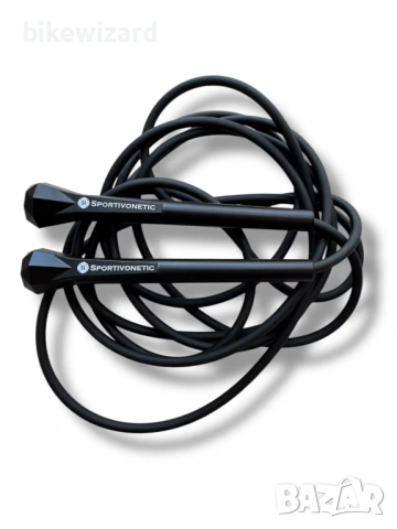 Въже за скачане с регулируем размер – черно НОВО, снимка 2 - Други спортове - 53169455