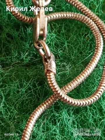 Сребърен синджир плетка тип змийска кожа с висулка ангелче 54181, снимка 4 - Колиета, медальони, синджири - 53993350