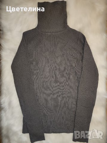 Дамско сиво поло от акрил размер XS/S  34/36 LA REDOUTE Creation цена 14.00 лв., снимка 2 - Блузи с дълъг ръкав и пуловери - 42654467