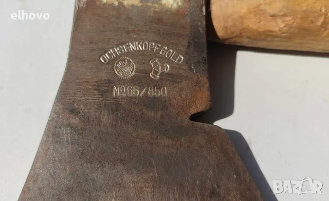 Стара брадва Ochsenkopf#66, снимка 6 - Антикварни и старинни предмети - 50216372