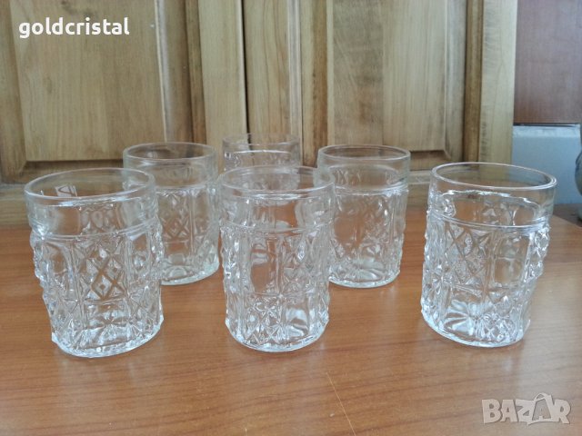 Стъклени кристални чаши, снимка 6 - Чаши - 36992157